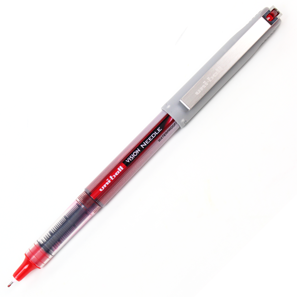 Caneta Rollerball Vision Needle Vermelho Uni-Ball